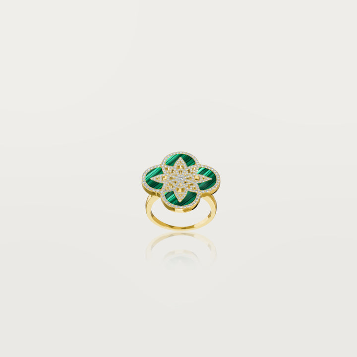 Bague trèfle éternel