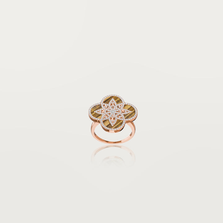 Bague trèfle éternel