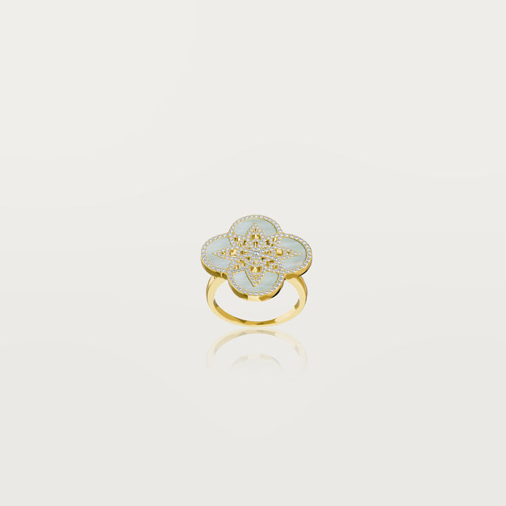Bague trèfle éternel
