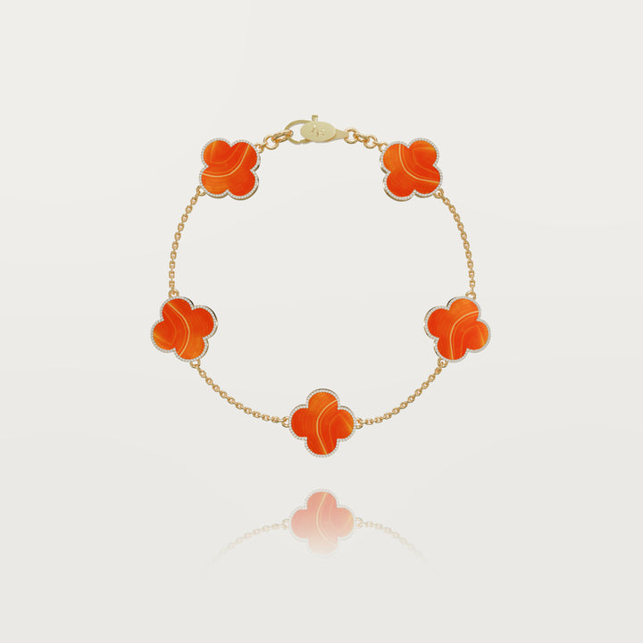 Pure simplicity multi clovers bracelet 