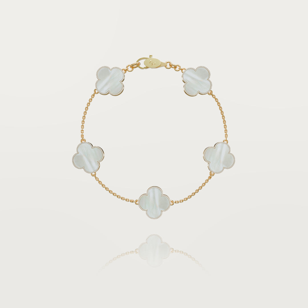 Pure simplicity multi clovers bracelet 