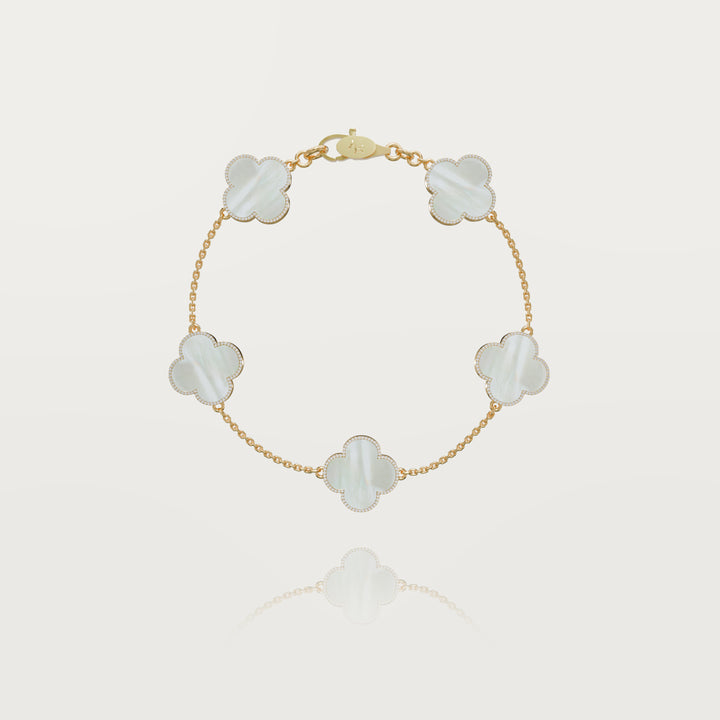 Pure simplicity multi clovers bracelet 