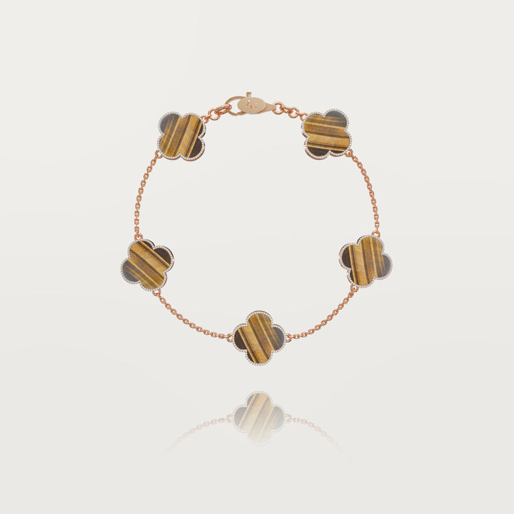 Pure simplicity multi clovers bracelet 