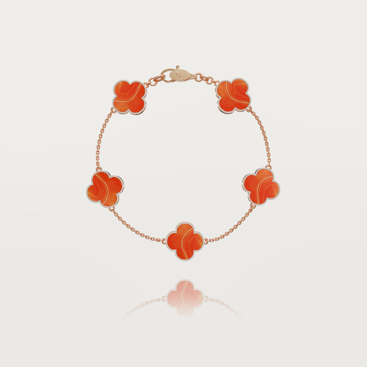 Pure simplicity multi clovers bracelet 