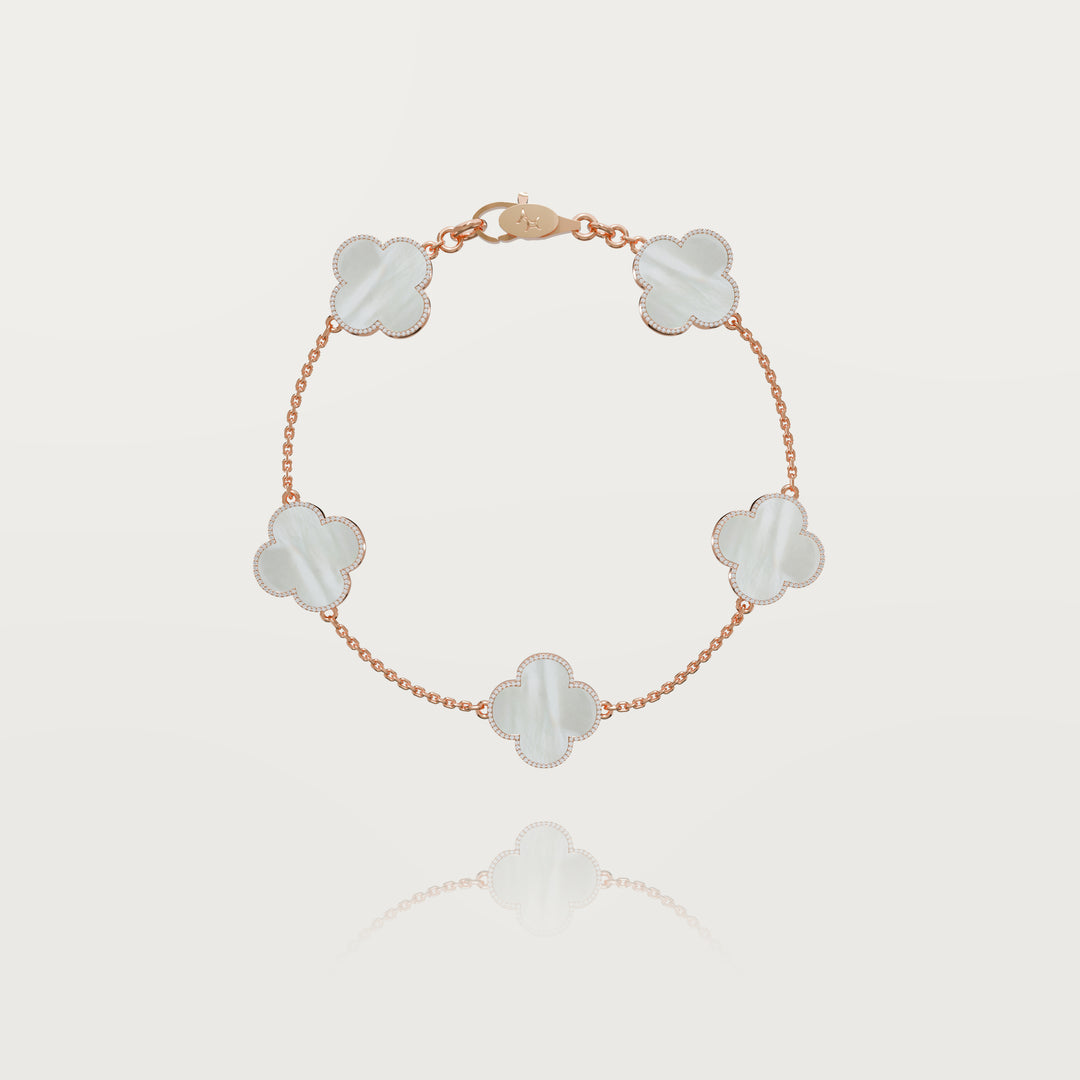 Pure simplicity multi clovers bracelet 