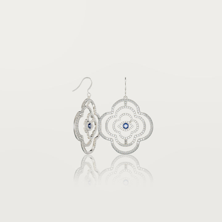 Boucles d'oreilles trèfle enchanté d'orient