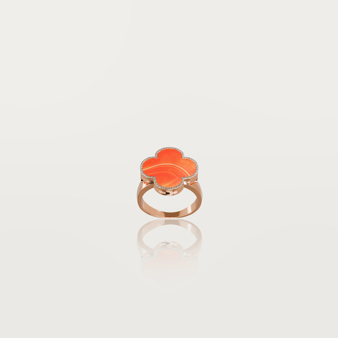 Pure simplicity clover ring 