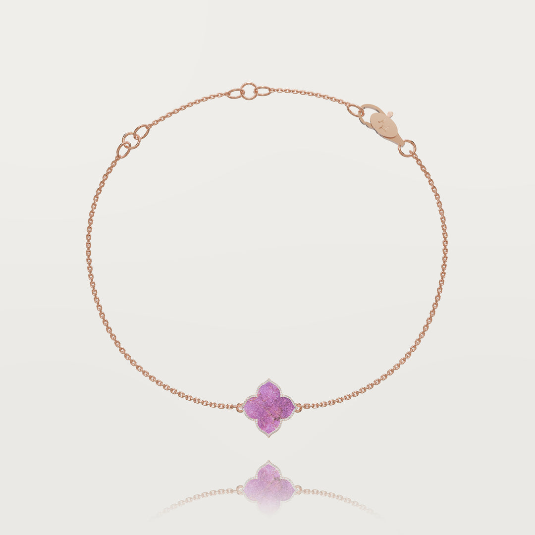 Refined oriental clover bracelet 