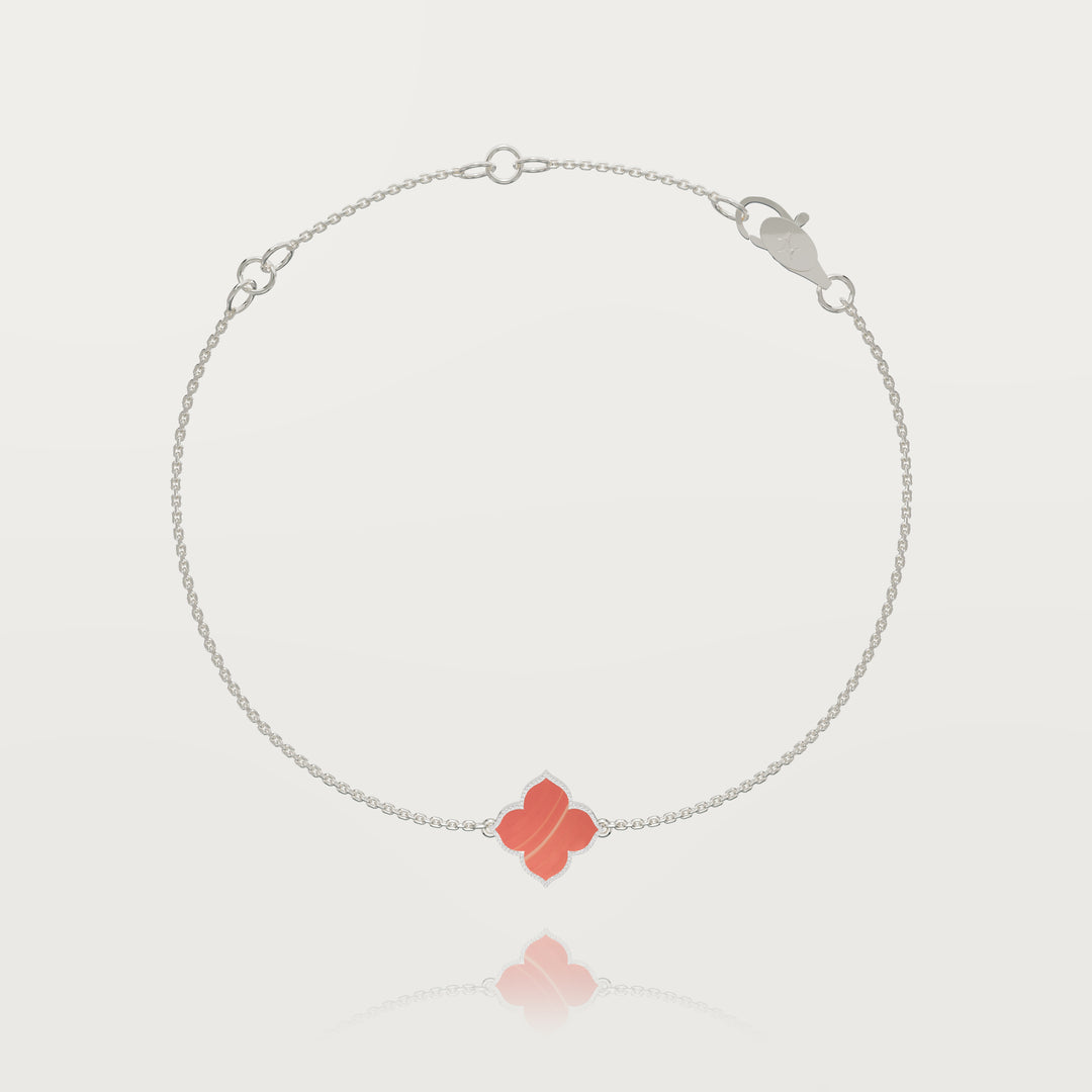 Refined oriental clover bracelet 