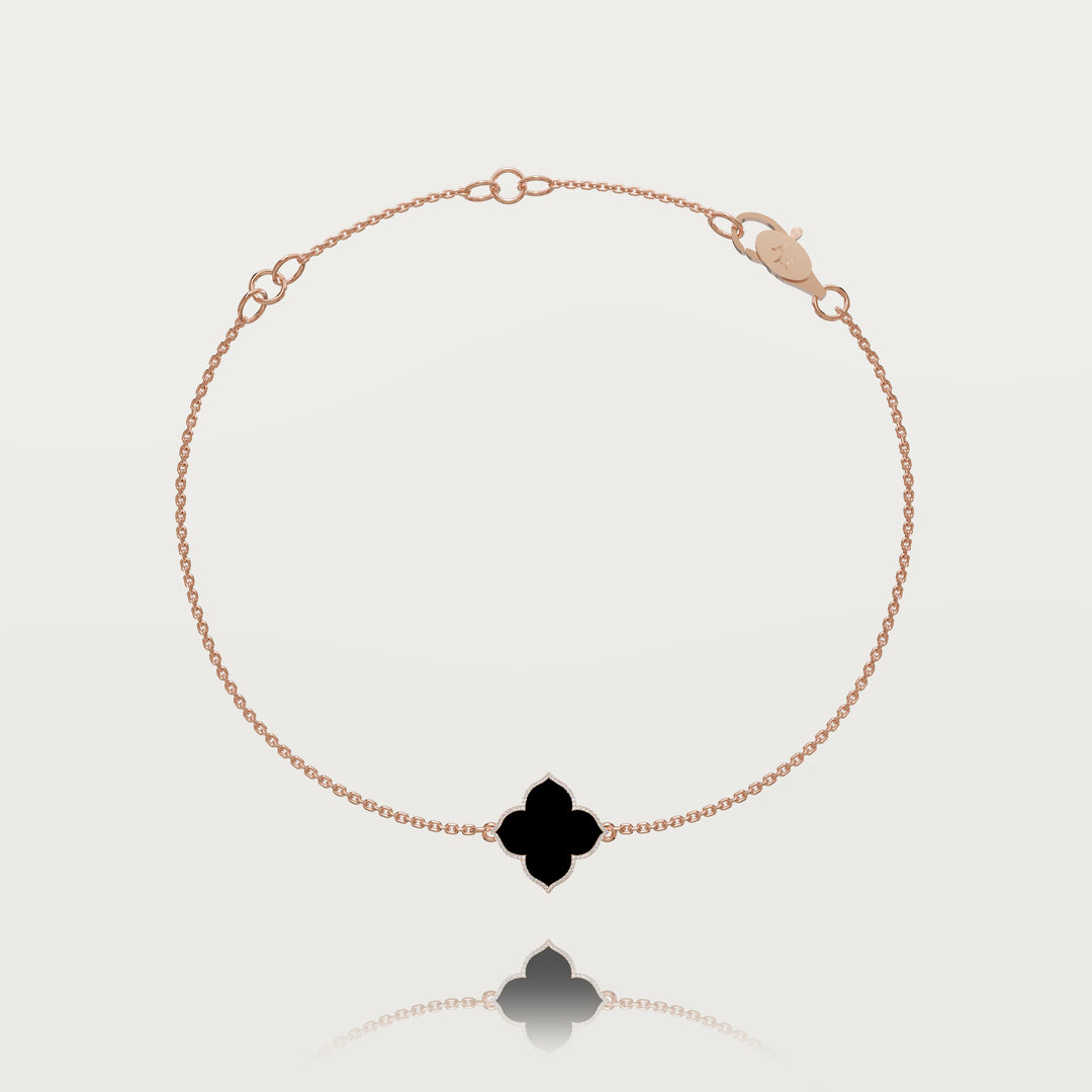 Refined oriental clover bracelet 