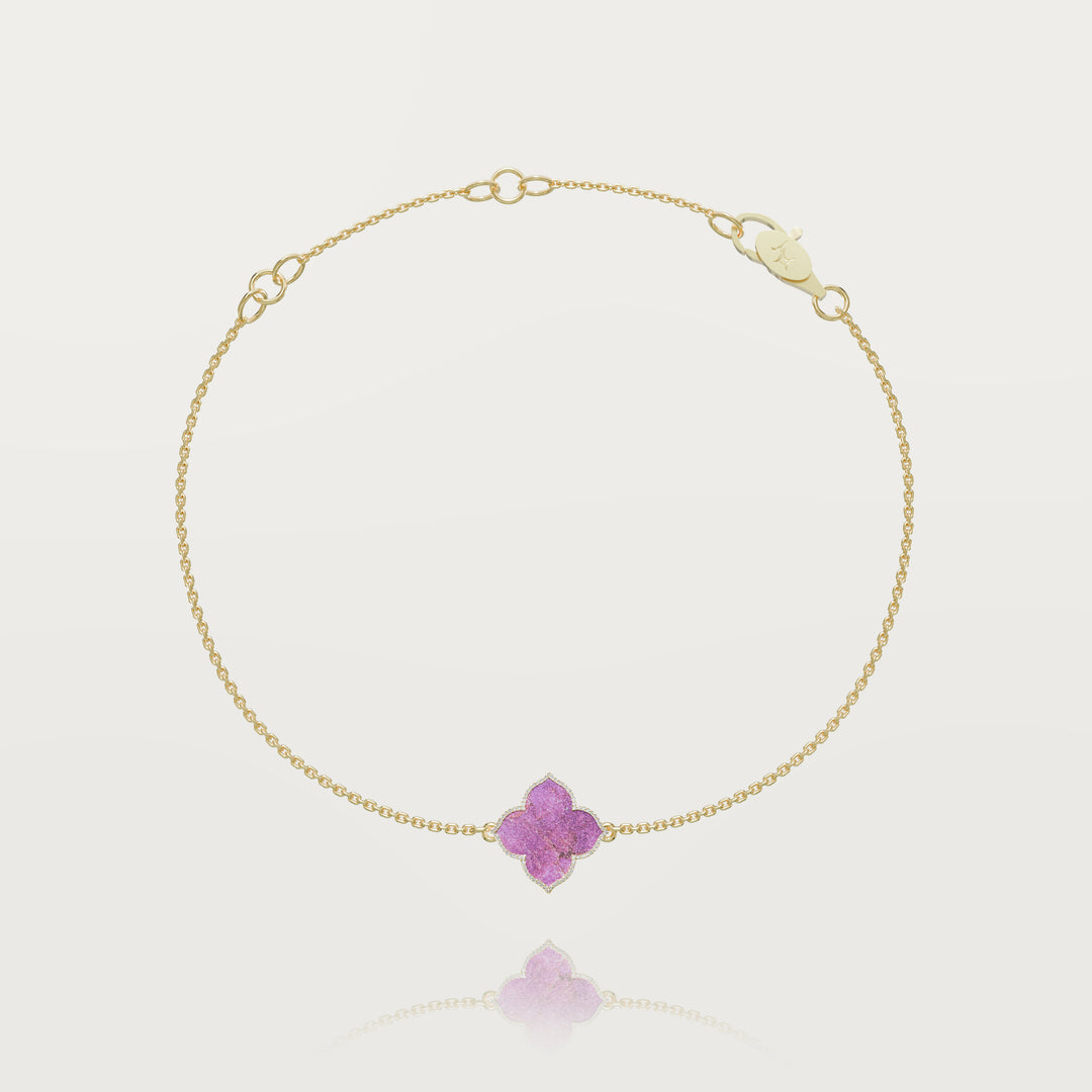 Refined oriental clover bracelet 