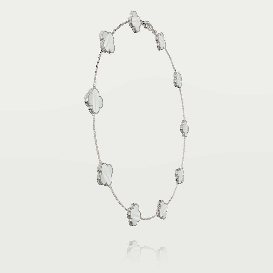 Collier multi trèfles pur de simplicité