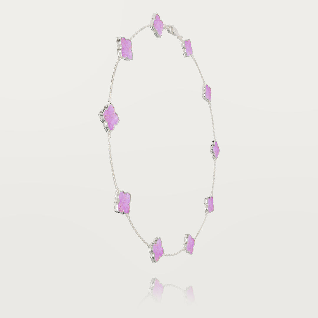 Refined oriental multi-clover necklace