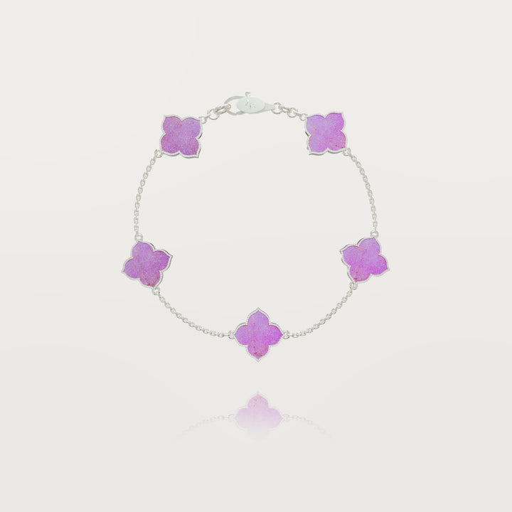 Refined oriental multi-clover bracelet 