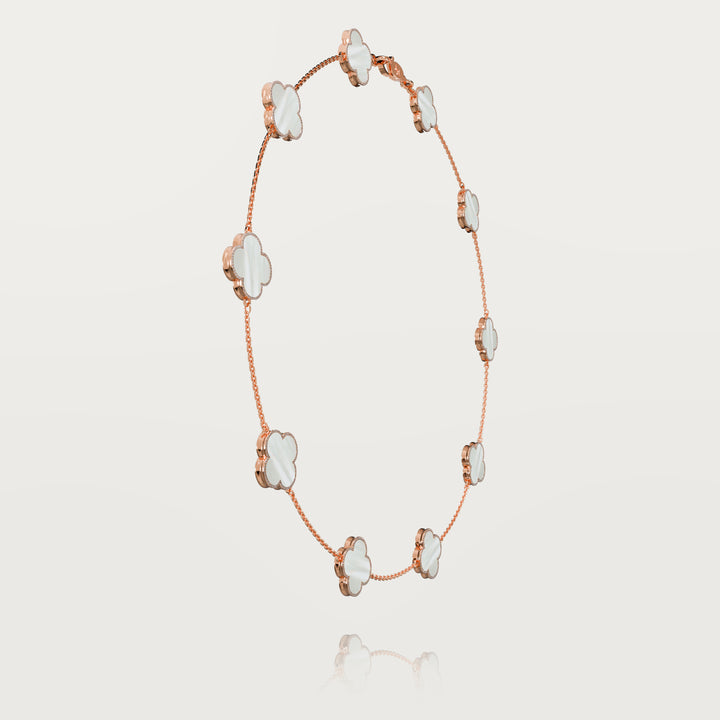 Collier multi trèfles pur de simplicité