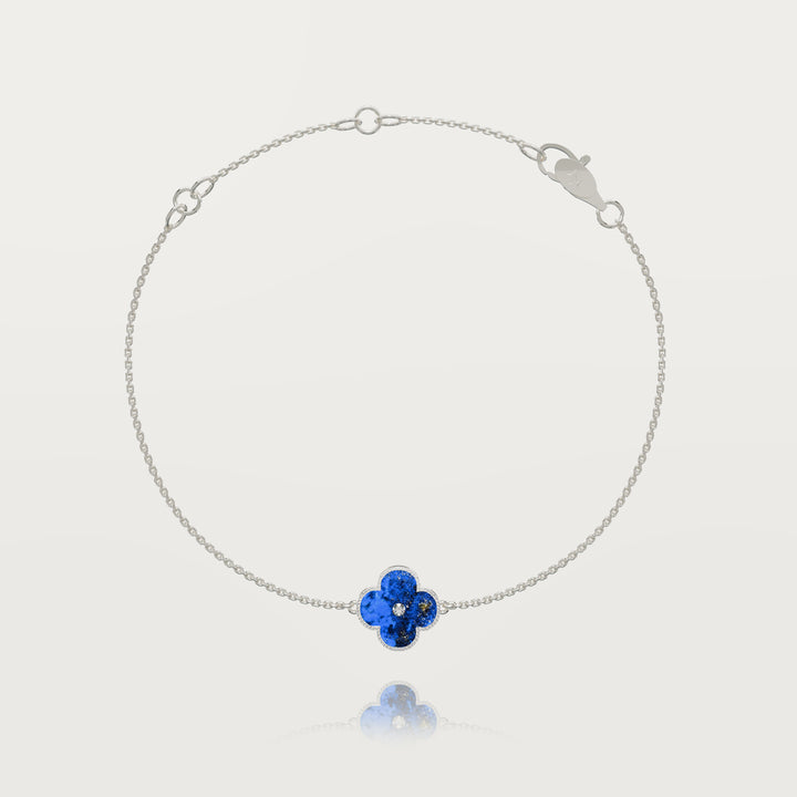 Bracelet trèfle lueur solitaire