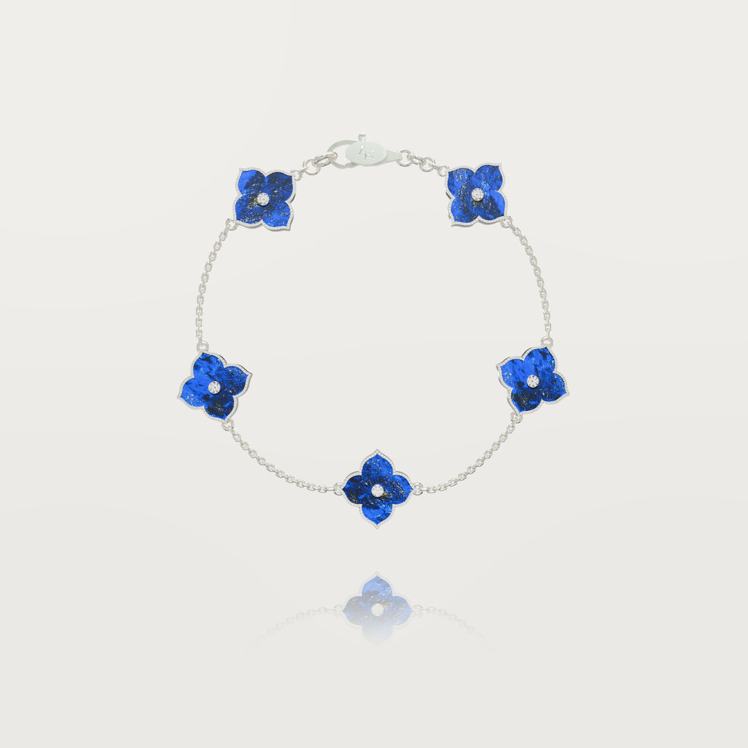 Oriental radiance multi clovers bracelet 